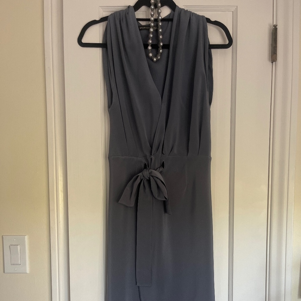 Balenciaga Silk Dress and Necklace